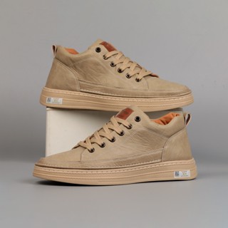 Giày SNEAKER 3 màu nam cổ lửng, da NAPPA 3 màu nâu,đen,kem bee đế cao su đúc
