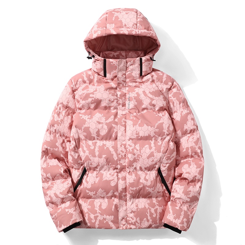 Áo Khoác Phao Cotton Dày Dặn Họa Tiết Rằn Ri Phong Cách Nhật Bản Thời Trang Mùa Đông Mới Cho Nam