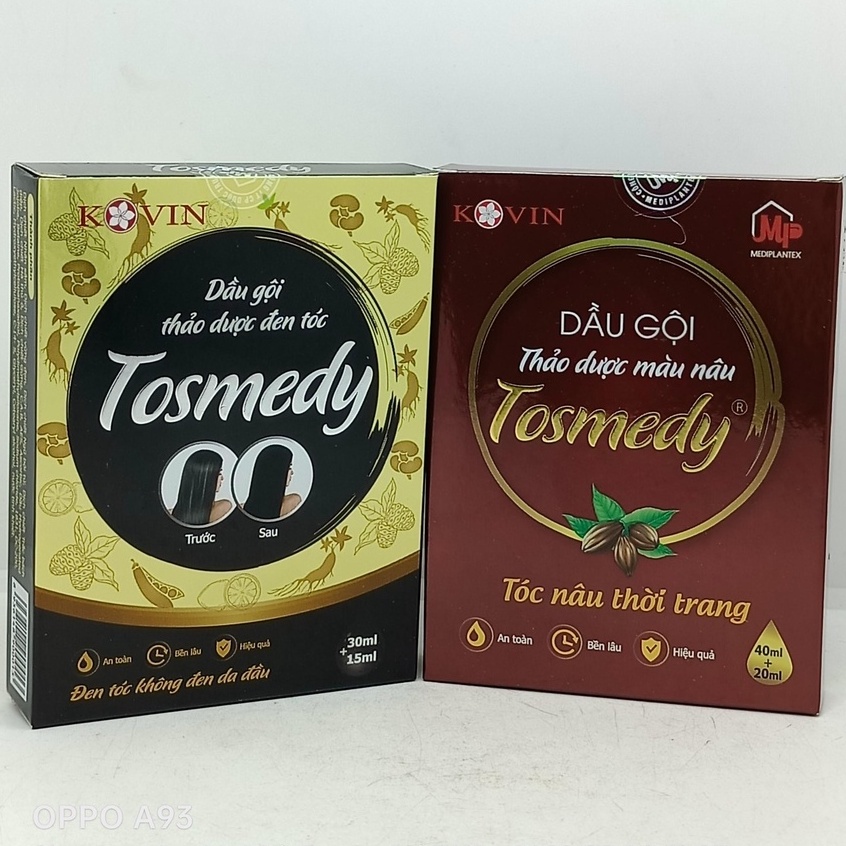 Dầu Gội Nhuộm Tóc Thảo Dược Tosmedy Tóc Đẹp Tự Nhiên, Bóng, Mượt