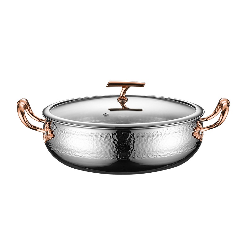 Nồi lẩu inox 304 bạch kim 3 lớp OEM Q0211