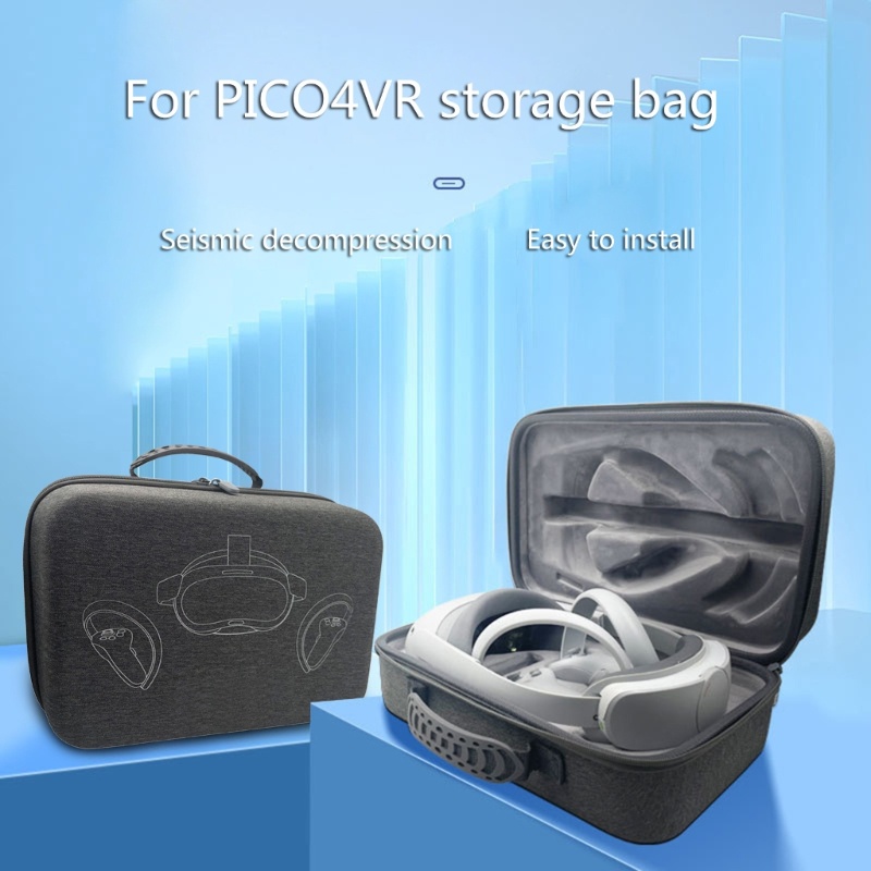 Túi Đựng Kính Thực Tế Ảo Pico 4 VR Cứng Cáp Chống Thấm Nước Nhỏ Gọn Dành Cho Đi Du Lịch