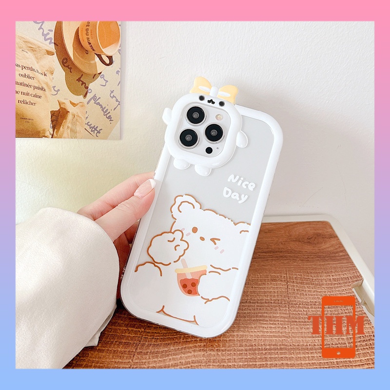 Ốp Điện Thoại Gấu trắng Băng heo Cho Iphone 6 / 6S / 6splus / se / 7 / 7plus / 8 / 8plus / X / xs / xsmax / 11 / 12 / 13 / 14 / Plus / pro / pro max-5029