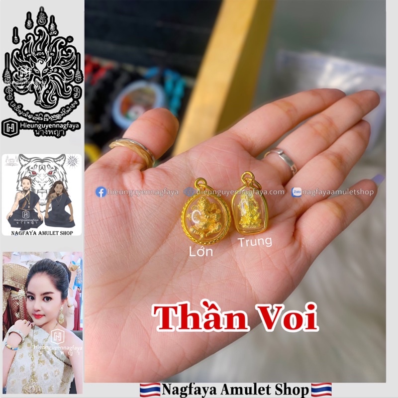 Mặt đeo Thần Voi Ganesha Thái Lan - Xi Mạ