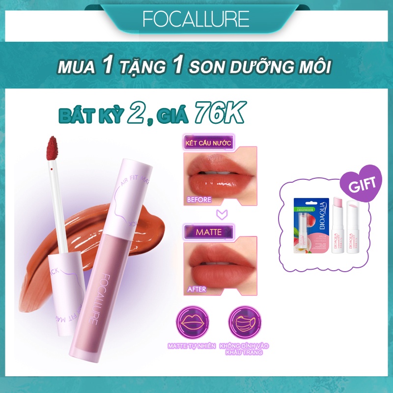 Son Kem Lì Focallure Chống Nước Chống Mồ Hôi Bền Màu Dài Lâu