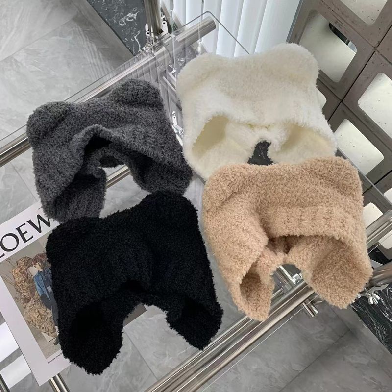 Mũ Lông Giữ Ấm Tai Gấu Dễ Thương Cho Nữ