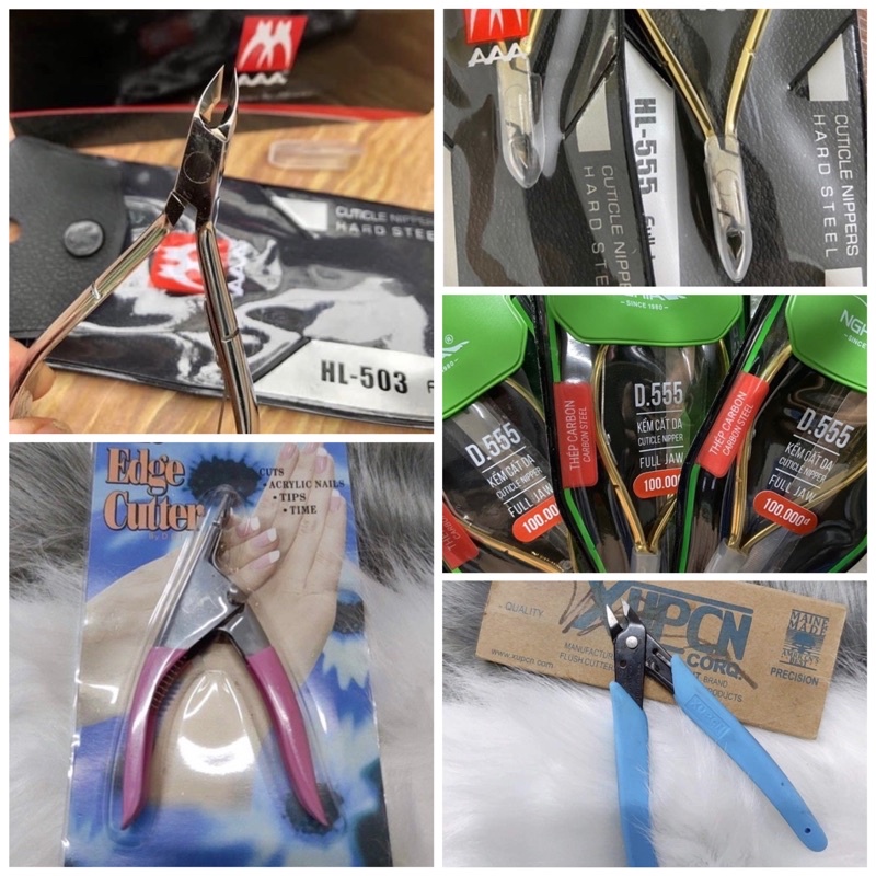 Kìm nhặt da lấy khoé, kìm phá đá, kìm bấm móng giả chuyên dùng trong làm nail