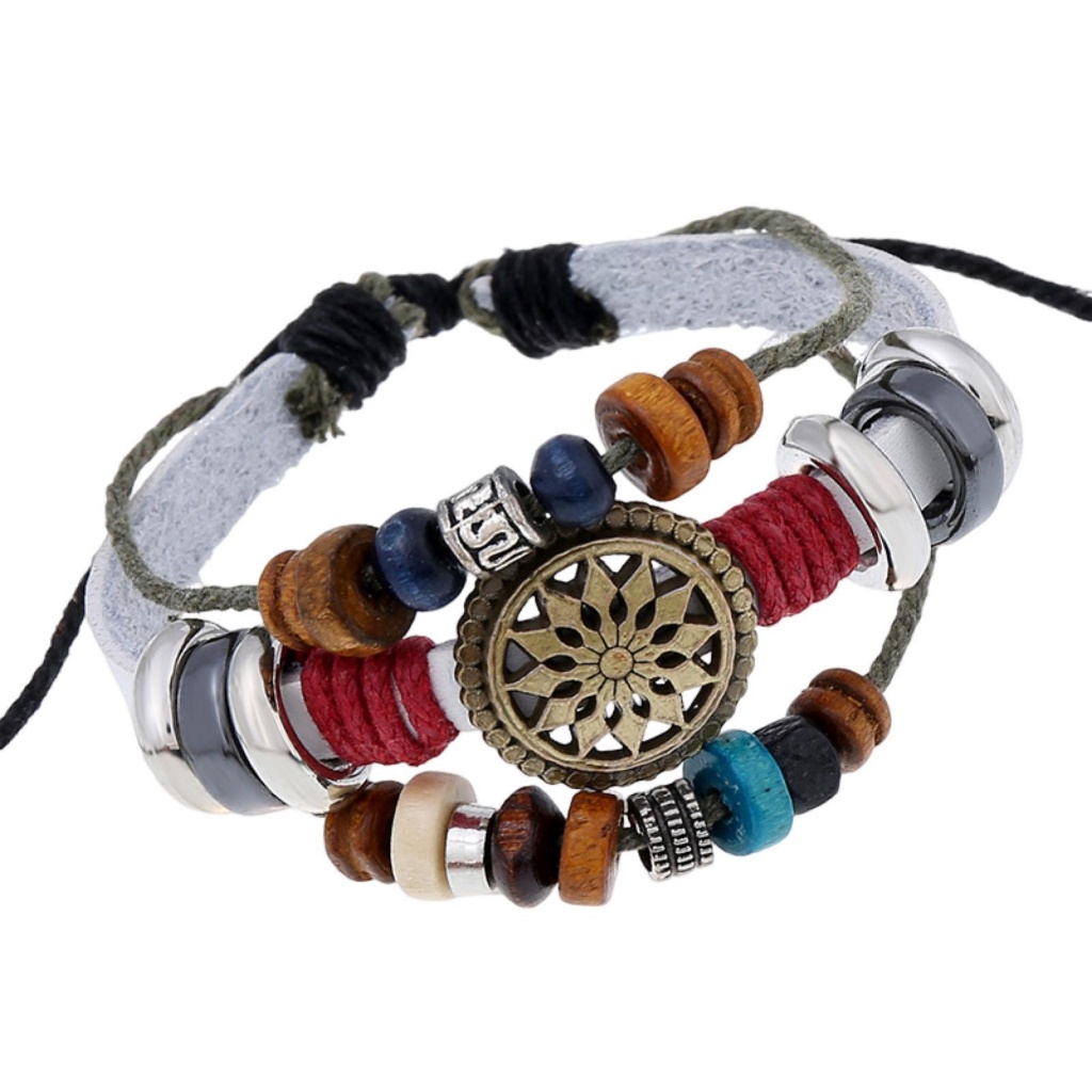 Fairystore| Vòng Tay Giả Da ĐíNh Trang Trí NhiềU KiểU DáNg