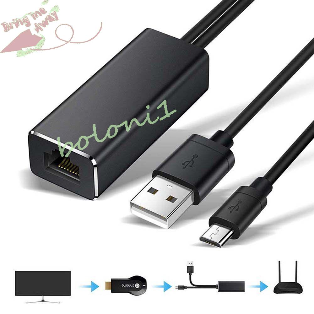 Adapter Chuyển Đổi Thẻ Mạng Chromecast RJ45 Micro USB Sang RJ45 USB Sang RJ45