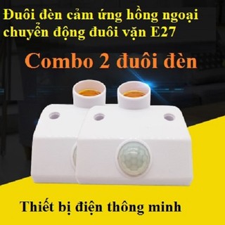 COMBO 2 ĐUÔI ĐÈN CẢM ỨNG CHUYỂN ĐỘNG HỒNG NGOẠI THÔNG MINH TIẾT KIỆM ĐIỆN