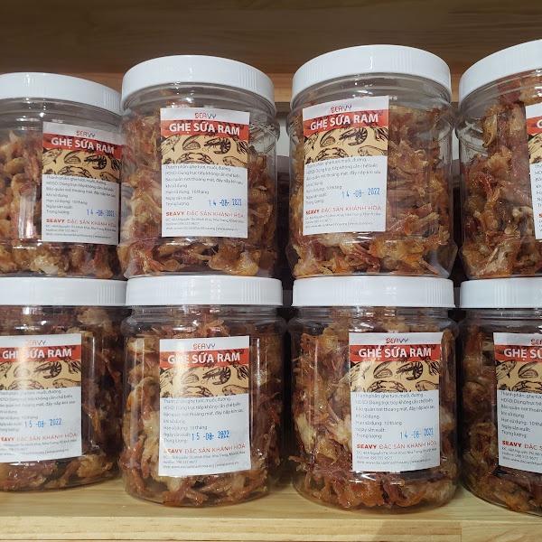 Ghẹ sữa ram không càng xốp giòn Đặc sản Nha Trang, Hộp 500g - Seavy