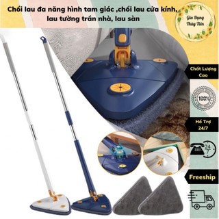 Chổi lau đa năng hình tam giác ,chổi lau cửa kính, lau tường trần nhà, lau sàn