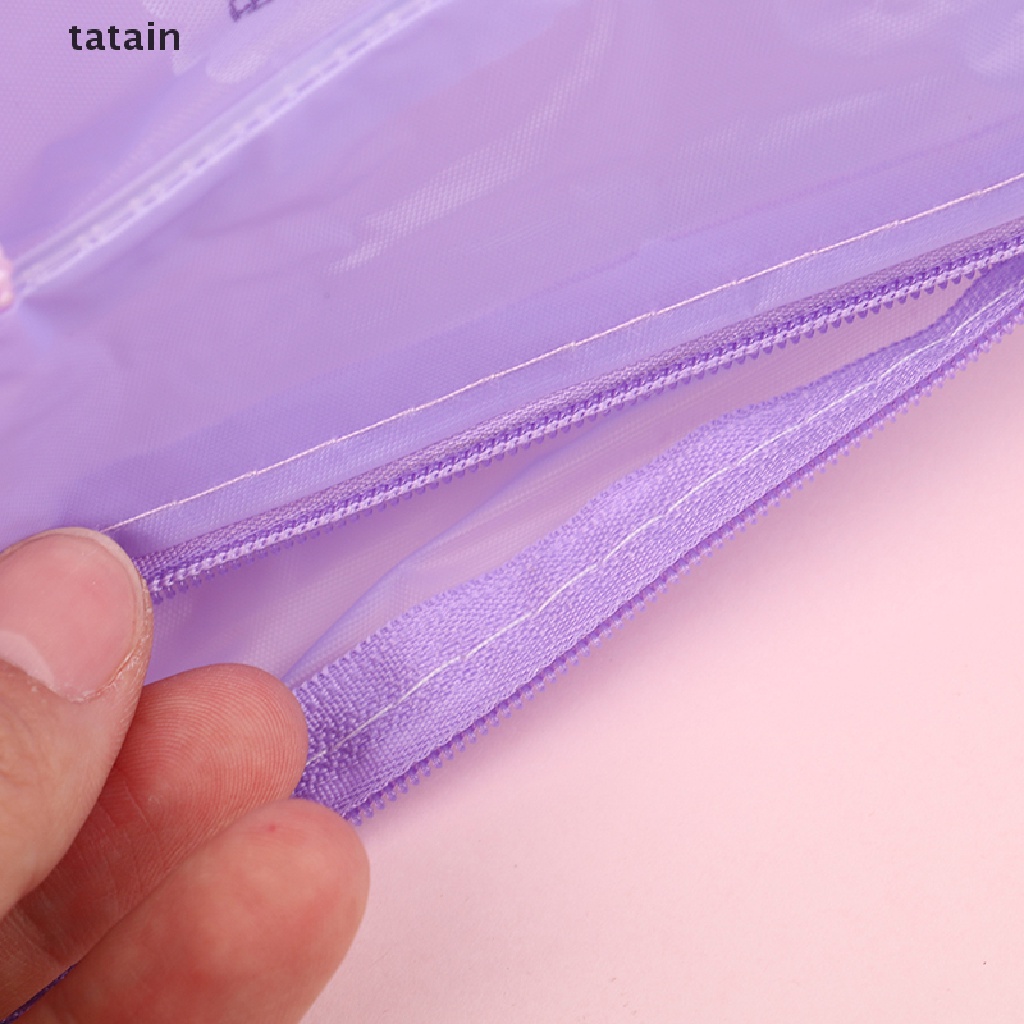 Túi Đựng Mỹ Phẩm Bằng Nhựa PVC Trong Suốt Có Khóa Kéo Tiện Dụng Khi Đi Du Lịch