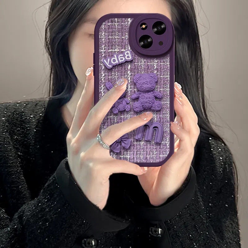 Ốp Điện Thoại Hình Gấu Thỏ 3d Cho iphone 15pro max 14 pro max 12 pro max 11 pro max 13promax xsmax xr x 7 8 plus