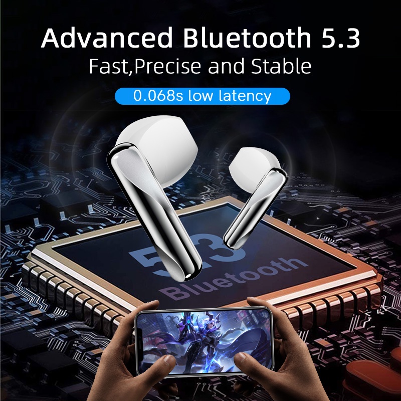 Tai nghe bluetooth QCY 5.3 không dây 24 giờ QCY FairyBuds / T21 68ms