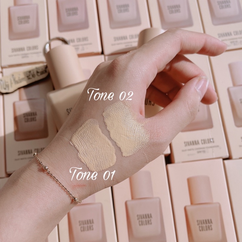 Kem nền chống nước Sivanna Silky Matte Coverage Foundation HF118 Thái Lan 30ml