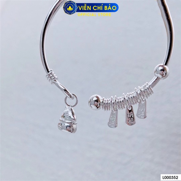 Kiềng tay mèo thần tài chất liệu bạc trắng S999 thời trang phụ kiện trang sức Viễn Chí Bảo L000352