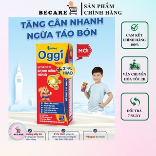 Sữa bột pha sẵn Oggi suy dinh dưỡng gold VitaDairy thùng 12 lốc, hộp 110ml 180ml