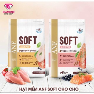 Thức ăn hạt mềm cho chó mọi lứa tuổi anf soft 1.2kg hsd t3 2025