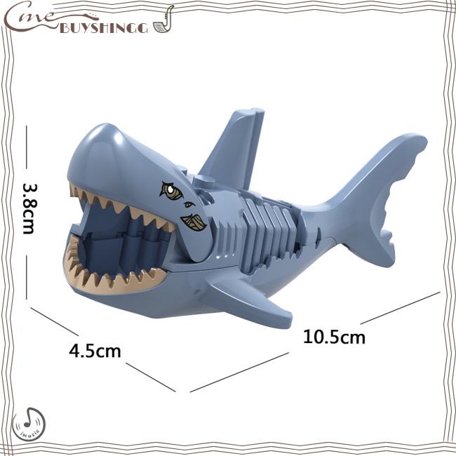 Mô Hình Đồ Chơi Lego Cá Mập Phát Nhạc Dành Cho Trẻ Xl014-018