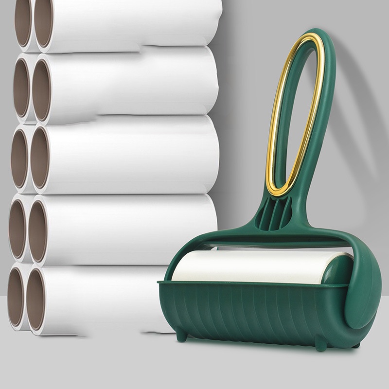 Cây Lăn Bụi Quần Áo Xanh Có Tặng Kèm 2 Lõi, Lăn Bụi, Lông Bắt Vào Quần Áo