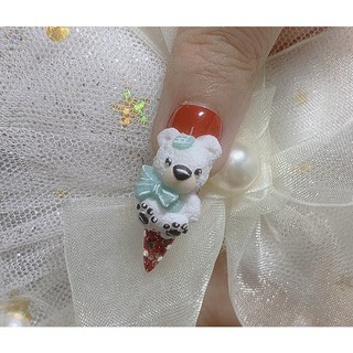 Gấu Bột - Nơ Bột -  Trang Trí Móng Nail