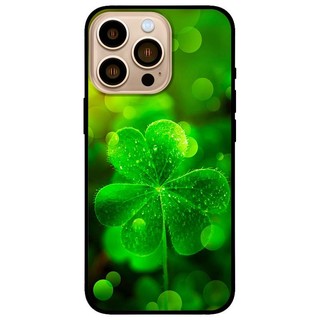 Ốp lưng dành cho iphone 13 pro max - iphone 14 - 14 plus - 14 pro - 14 pro max - iphone khác mẫu cỏ 4 lá may mắn