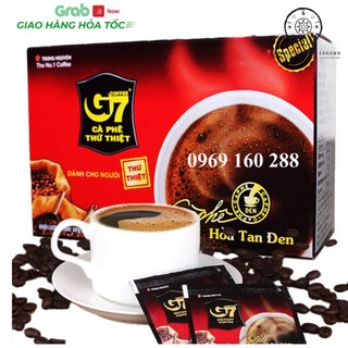 ( Date 5/2026 ) Cà Phê G7 Hòa Tan Đen Trung Nguyên  - hộp 15 gói