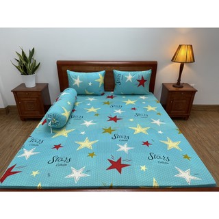 Ga/Drap lẻ thun lạnh in 3D HÀN QUỐC -CAO CẤP (size 1.4*2m nệm dưới 20cm)