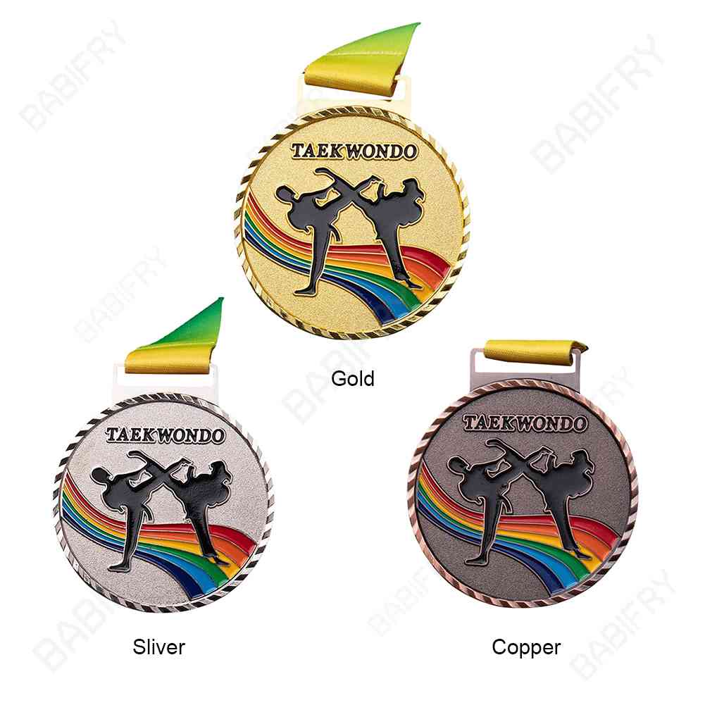 Đồ Chơi Huy Chương Câu Cá / Taekwondo Bằng Đồng Màu Vàng / Bạc