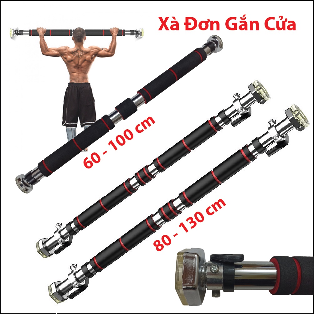 Xà Đơn Gắn Cửa, Xà Treo Đai Treo Giãn Cột Sống, trẻ tập luyện!