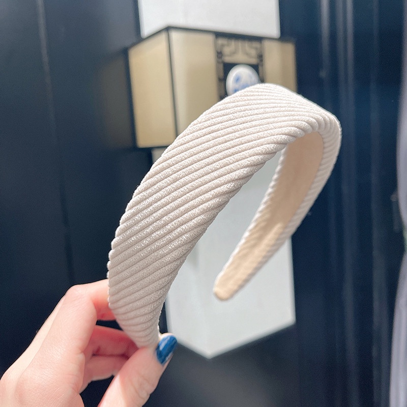 Băng Đô Cài Tóc Rửa Mặt Bằng Nhung Dày Dặn Phong Cách Hàn Quốc Cổ Điển