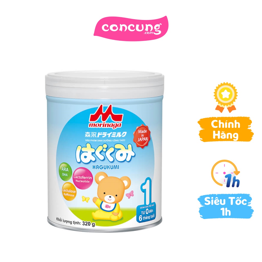 Sữa Morinaga số 1 (Hagukumi) cho bé 0-6 tháng 320g