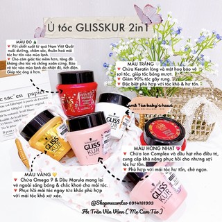 Ủ tóc GLISS KUR 2in1 ( Mẫu mới nhất ) ĐỨC 🇩🇪 SIÊU THƠM MỀM MƯỢT