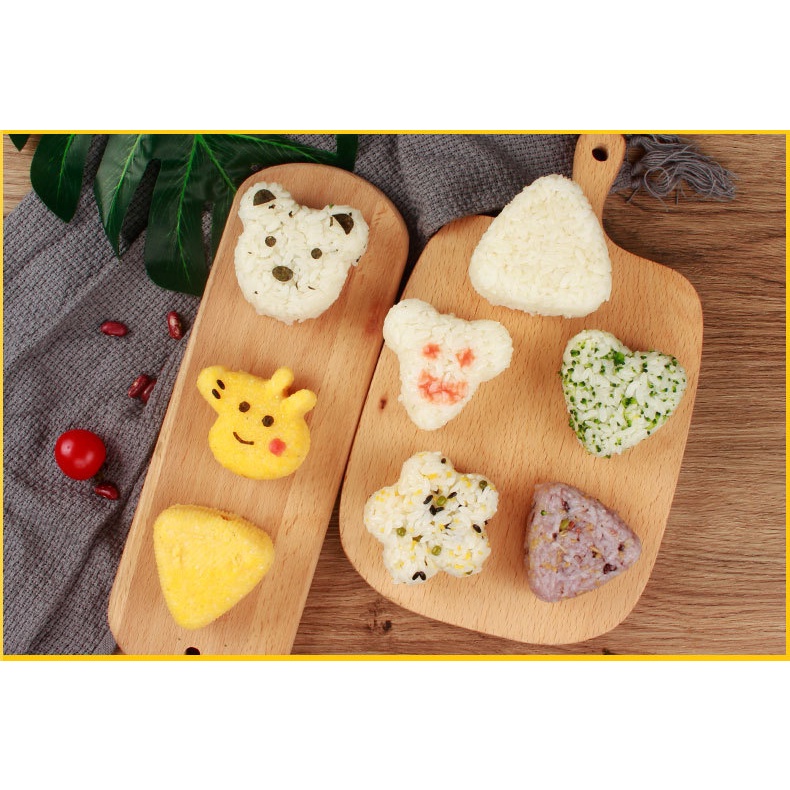 Khuôn Làm Cơm Nắm Onigiri - Dụng Cụ Ép Cơm Bento - Khuôn Cơm Nắm GBMO009