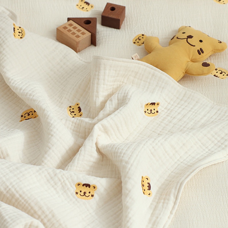 Chăn Cotton Mỏng 6 Lớp Phong Cách Hàn Quốc Cho Bé