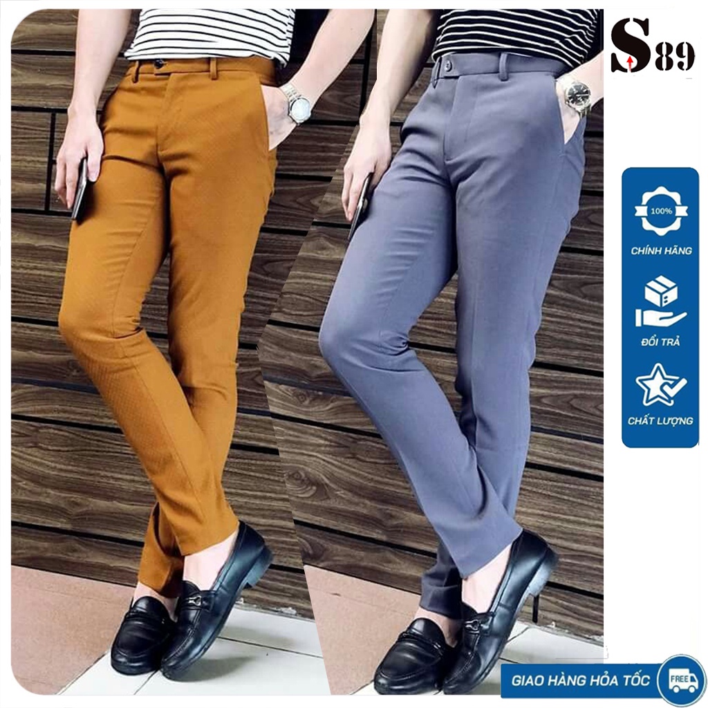 Quần tây nam T-Max nhiều màu vải co giãn nhẹ dể phối đồ - thơi trang nam trẻ trung căn bản S89
