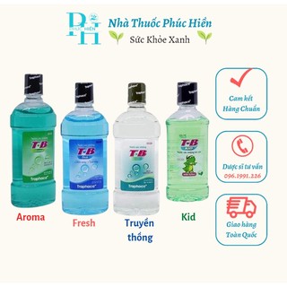 Nước súc miệng TB Traphaco chai 500ml - hàng chính hãng của traphaco