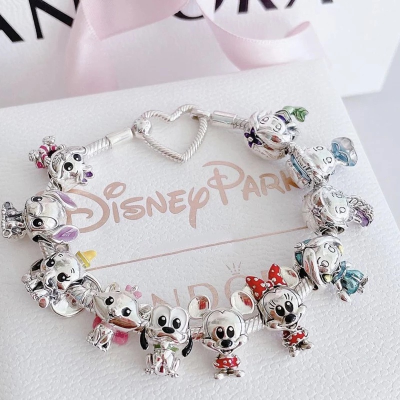 PANDORA Hạt Charm Bằng Bạc Sterling 925 Mặt Hình Gấu Hoạt Hình DIY 2022 Dành Cho Nữ