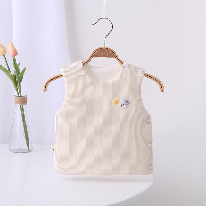 Áo ghi lê trần bông 3 lớp dày dặn cho bé sơ sinh, Mềm-Ấm-Đẹp-Rẻ