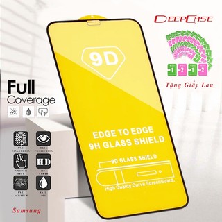 Dán màn hình kính cường lực samsung dòng j, dòng m , note full màn 9d