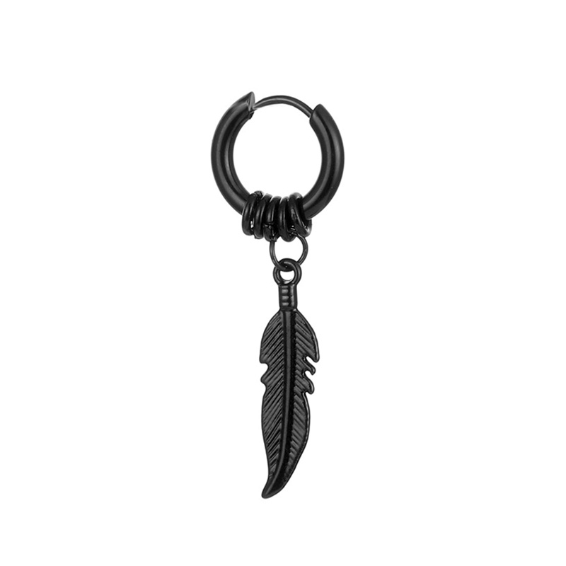 1 Bông Tai Thép Titan Hình Thánh Giá Phong Cách Hàn Quốc Thời Trang