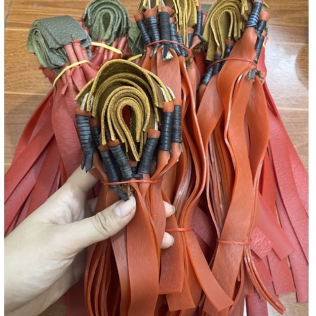 Thun bắn sỏi đá dày 2mm cột sẵn da cao cấp dài 25cm