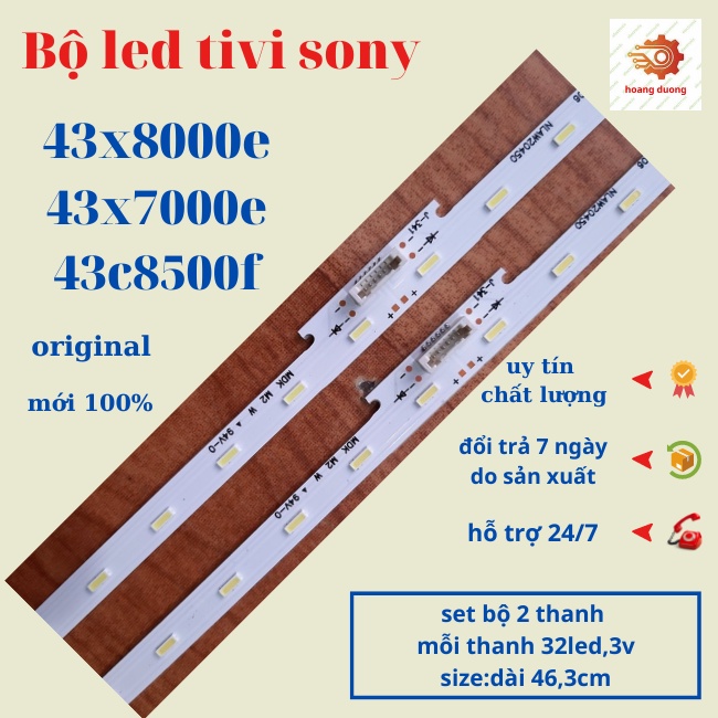 Thanh led tivi sony, 43x8000e,43x7000e,43x8500f-dthoangduong.
