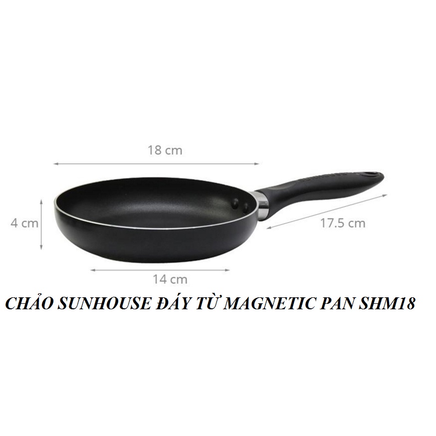 Chảo SUNHOUSE đáy từ  SHM18 SHM20 SHM22 SHM24 SHM26 SHM28 SHM30