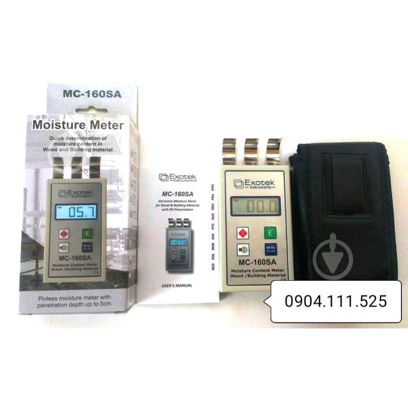 Máy đo độ ẩm gỗ và vật liệu xây dựng EXOTEK MC-160SA