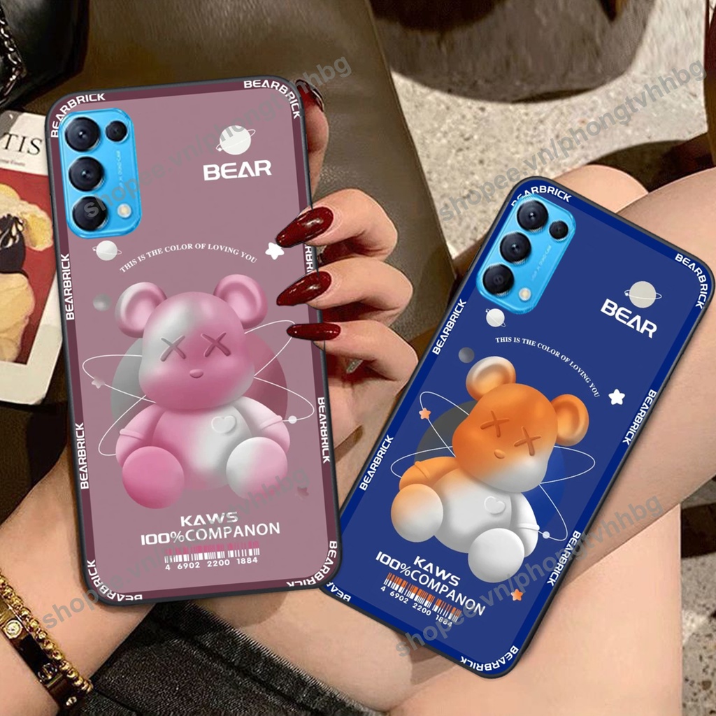 Ốp lưng Oppo Reno5 4G / Reno5 5G / Reno 5 BEARBRICK, KAWS nhiều mẫu chất cute mới nhất hot