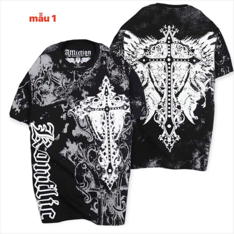 Áo Thun Nam Họa Tiết Cotton Cao Cấp Cá Tính AXK206