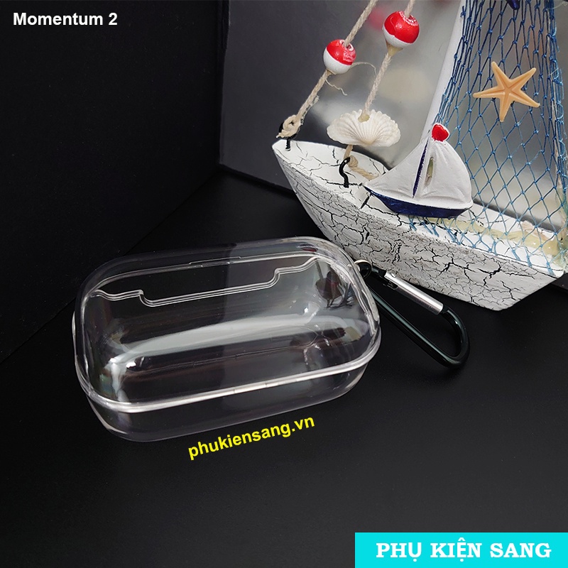 Sennheiser Momentum True Wireless 2 - Ốp cứng trong suốt kèm móc khóa
