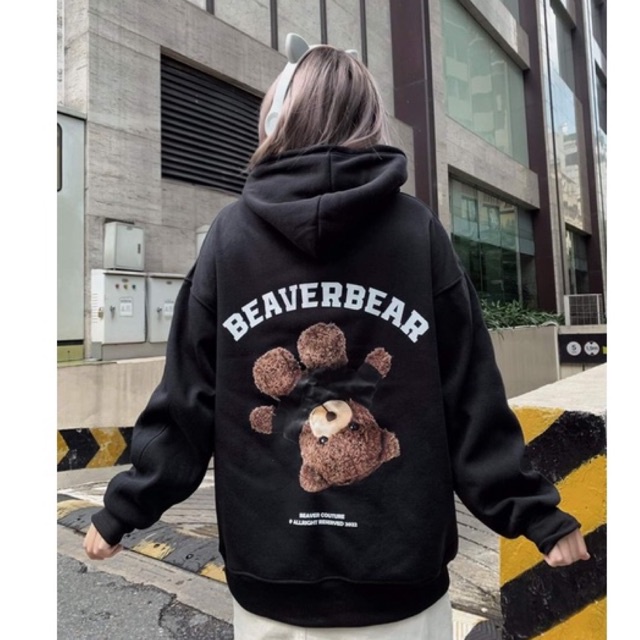 Áo hoodie áo nỉ Mikenco MIKEBEAR gấu ngược mẫu mới 2022, áo nỉ hình gấu đáng yêu dày dặn, áo hoodie 