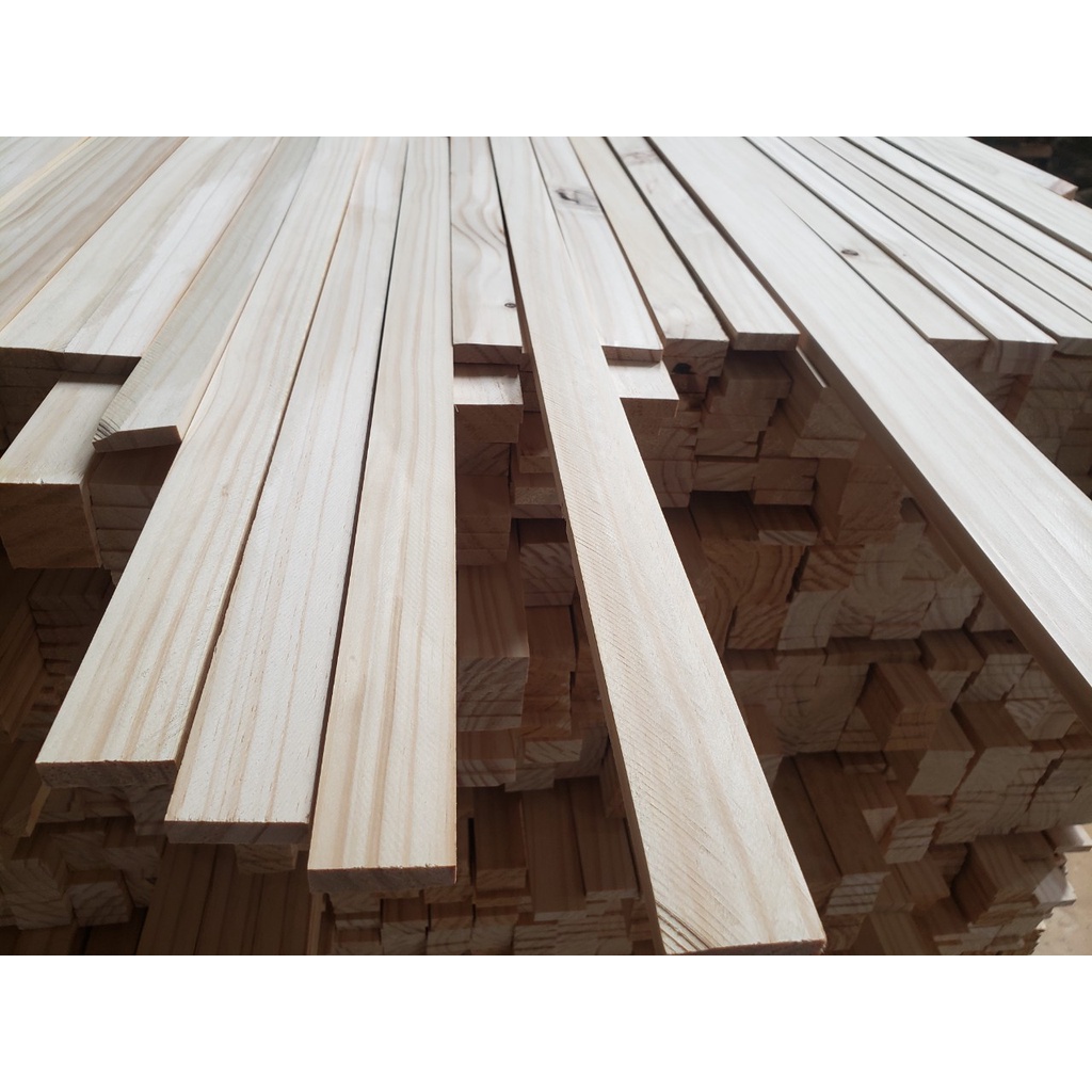 Thanh gỗ thông dày 0.9cm rộng 3cm dài 90cm dùng làm nẹp chỉ, làm thùng gỗ decord, đóng chuồng thú cưng, DIY
